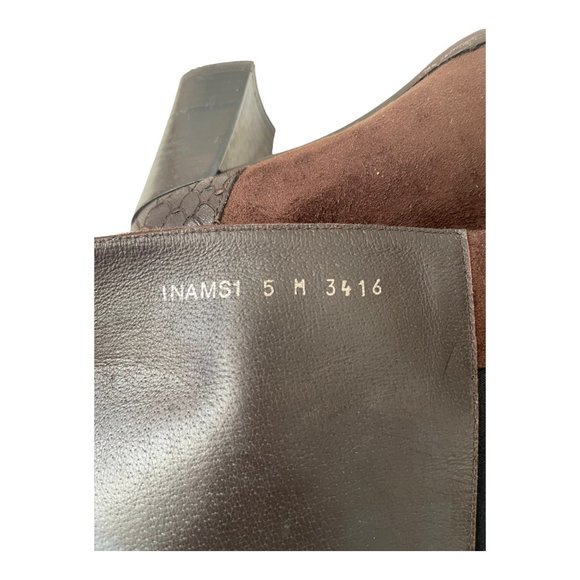 Donald J Pliner Suede Brown boots Women's Size 5 M - Picture 7 of 10